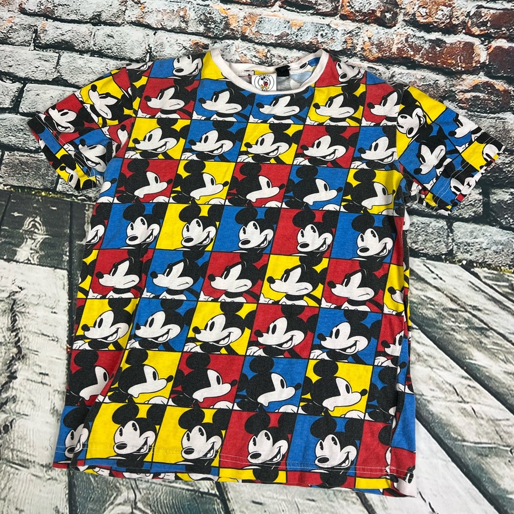 FOREVER 21 T-Shirt  Ladies MICKEY MOUSE All Over‎ Top Small